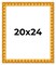 20x24 Bamboo Picture Frame with UV-Resistant Acrylic & Acid Free Backing, Available in 4 Finishes - Brown, Black, Gold, and Natural